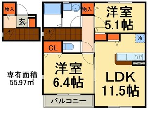 セカンドコートの物件間取画像